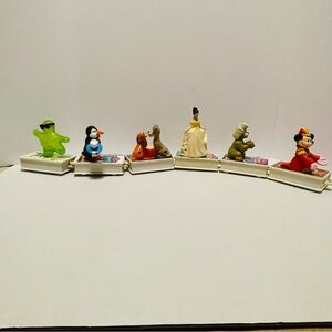 Disney  VHS Train Car Vintage Set 1988 McDonalds Happy Meal Lot Of 6